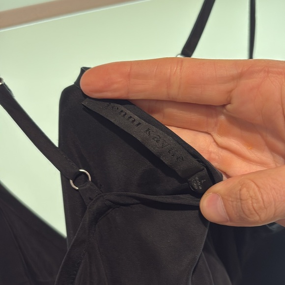 NWOT Jenni Kayne Rio Slip Dress in Black Sz L - Picture 7 of 8